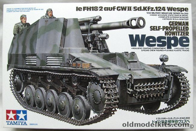 Tamiya 1/35 WESPE Sd.Kfz.124 - Self Propelled Howitzer, MM200 plastic model kit